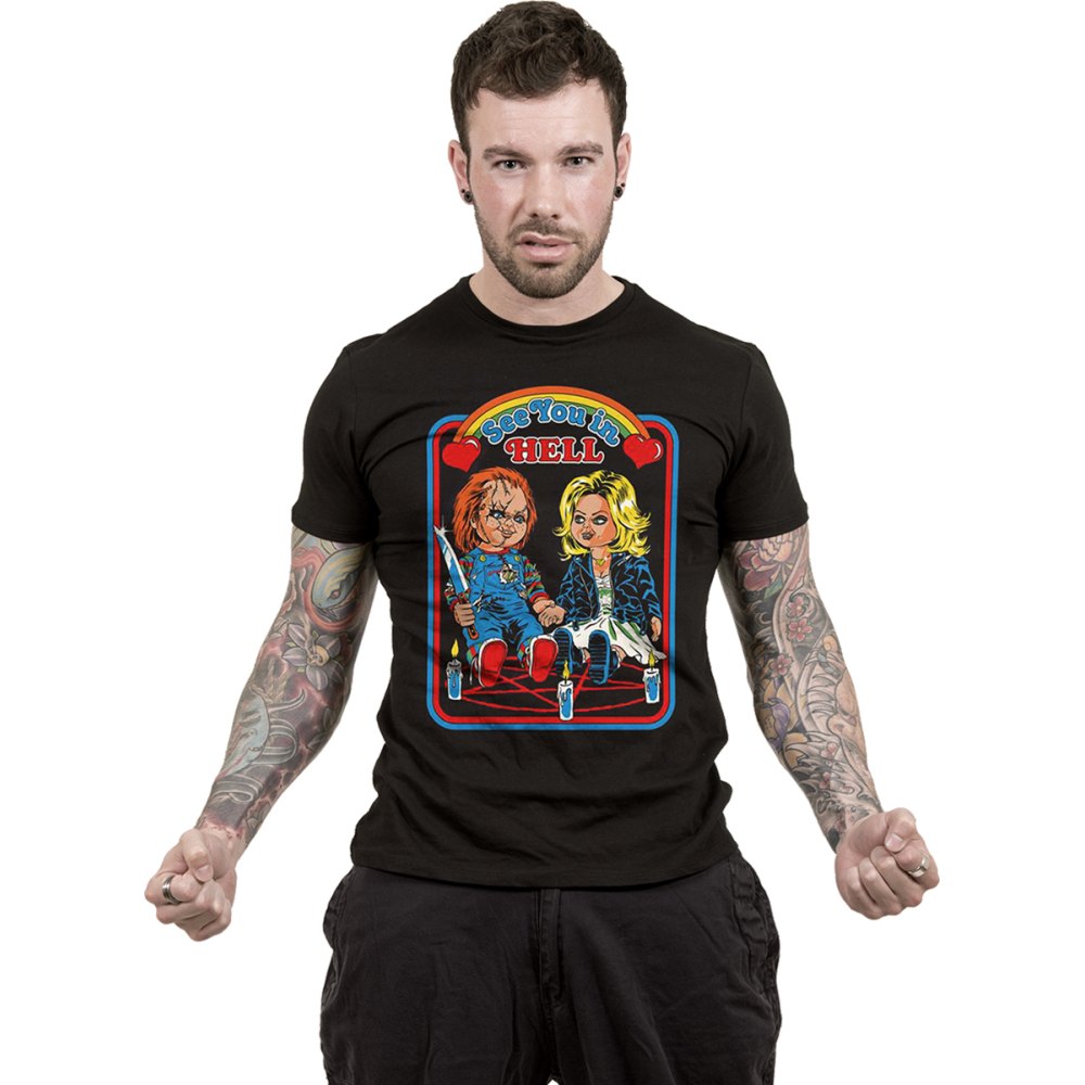 Spiral Child's Play - Steven Rhodes Heren Tshirt - Zwart